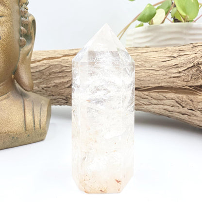 Pink Himalyan Quartz Tower – Heart Chakra, High Vibration & Spiritual Awakening Crystal, 145g