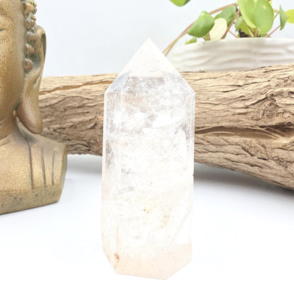 Pink Himalyan Quartz Tower – Heart Chakra, High Vibration & Spiritual Awakening Crystal, 145g