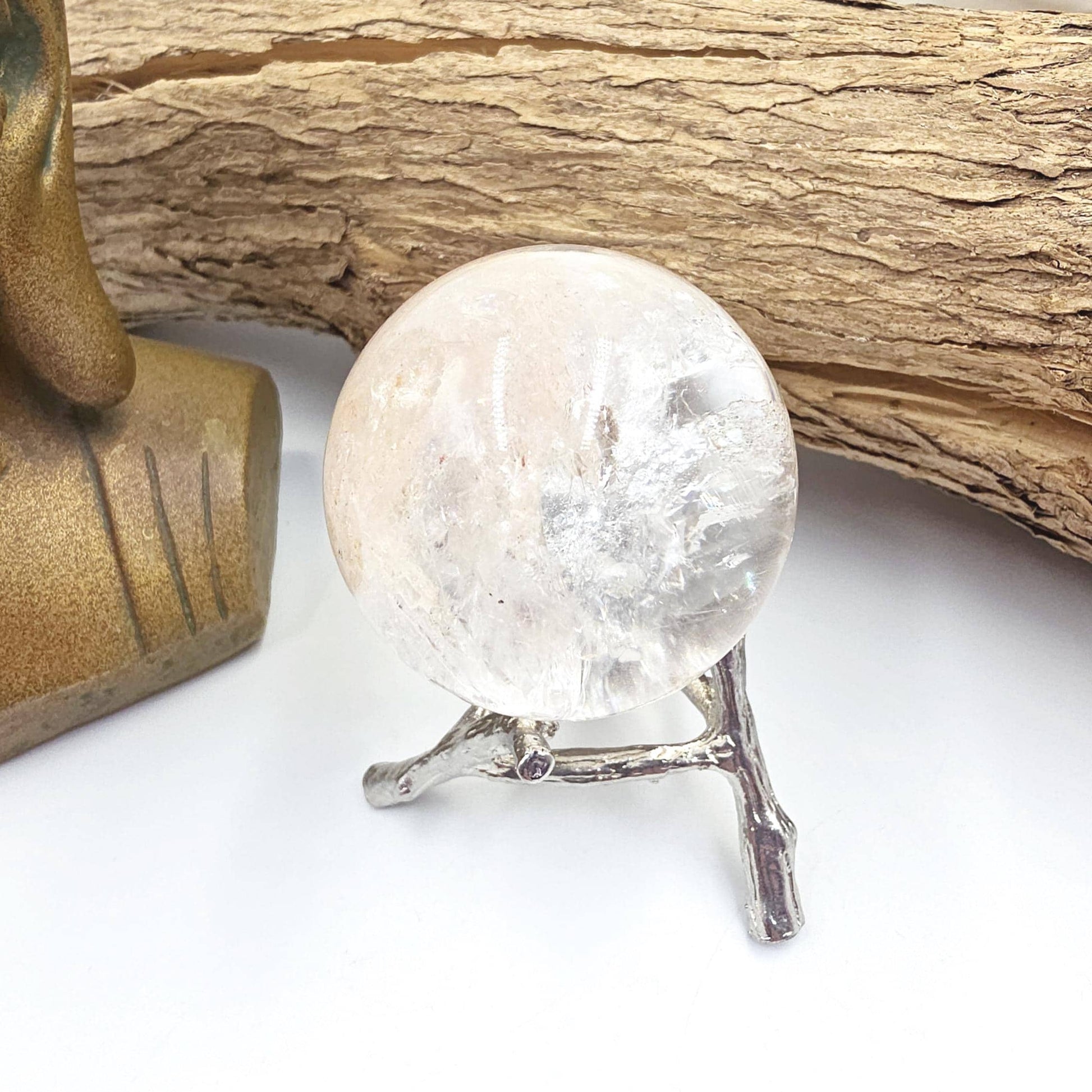 High Grade Pink Himalayan Quartz Sphere – Heart Chakra, High Vibration & Spiritual Awakening Crystal, 48mm