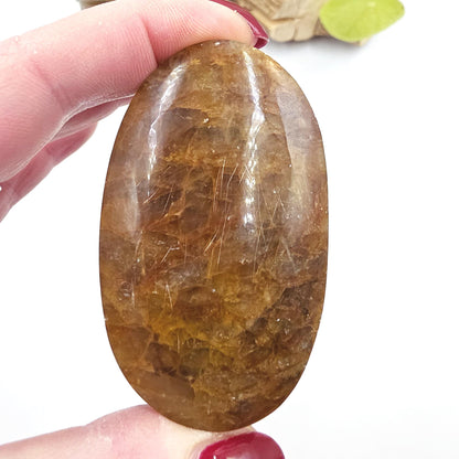 Golden Healer Palm Stone – Deep Healing & Spiritual Balance Crystal, 95g