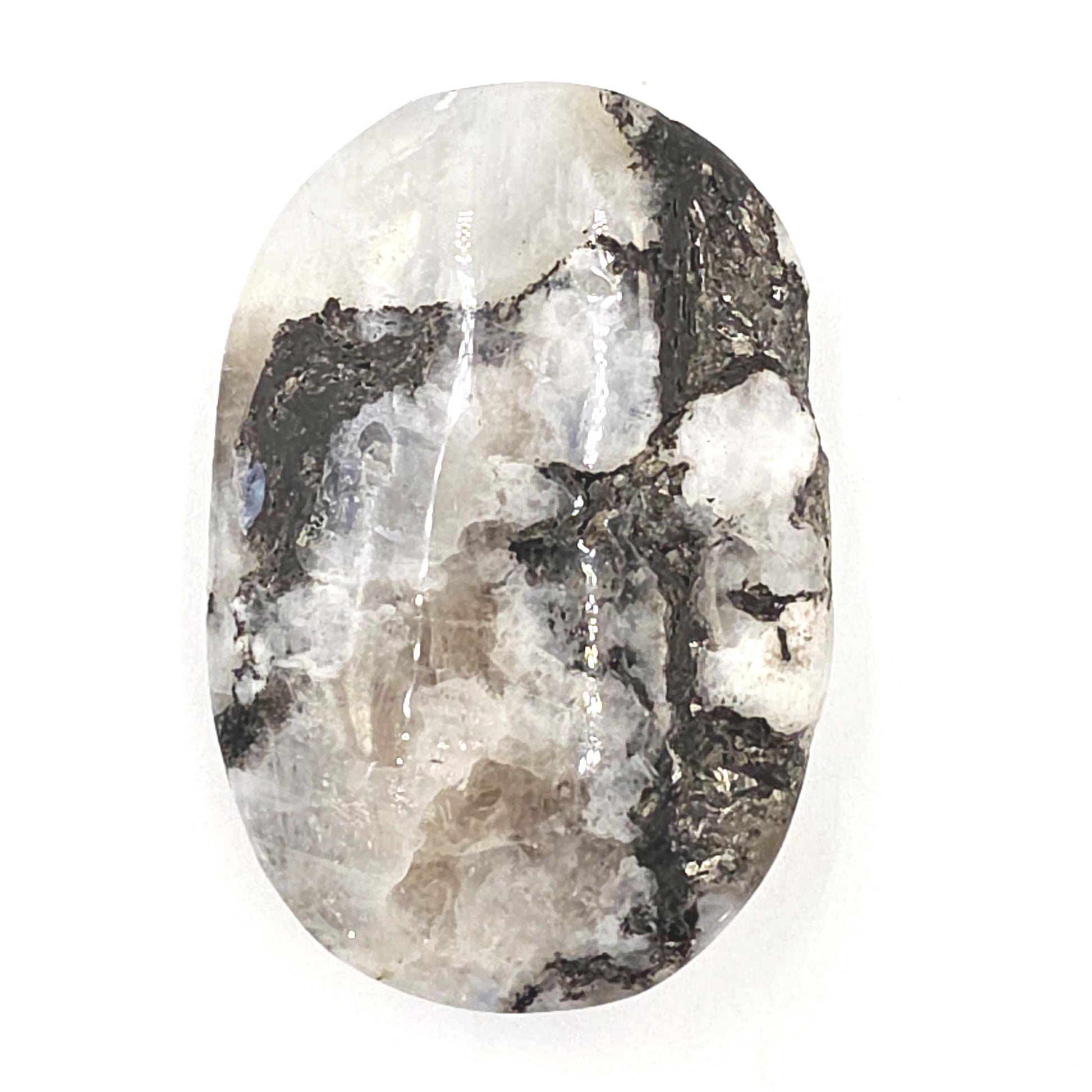 Rainbow Moonstone Palm Stone – Intuition, Balance & Feminine Energy Healing Crystal, 70g