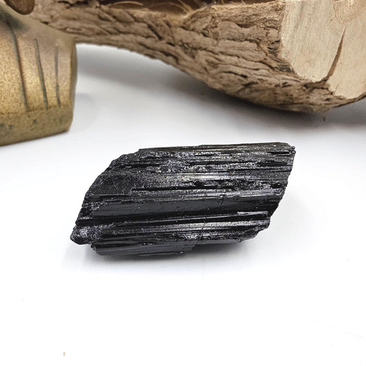 Little Raw Black Tourmaline Specimen - Natural Protection and Grounding Crystal, 50g