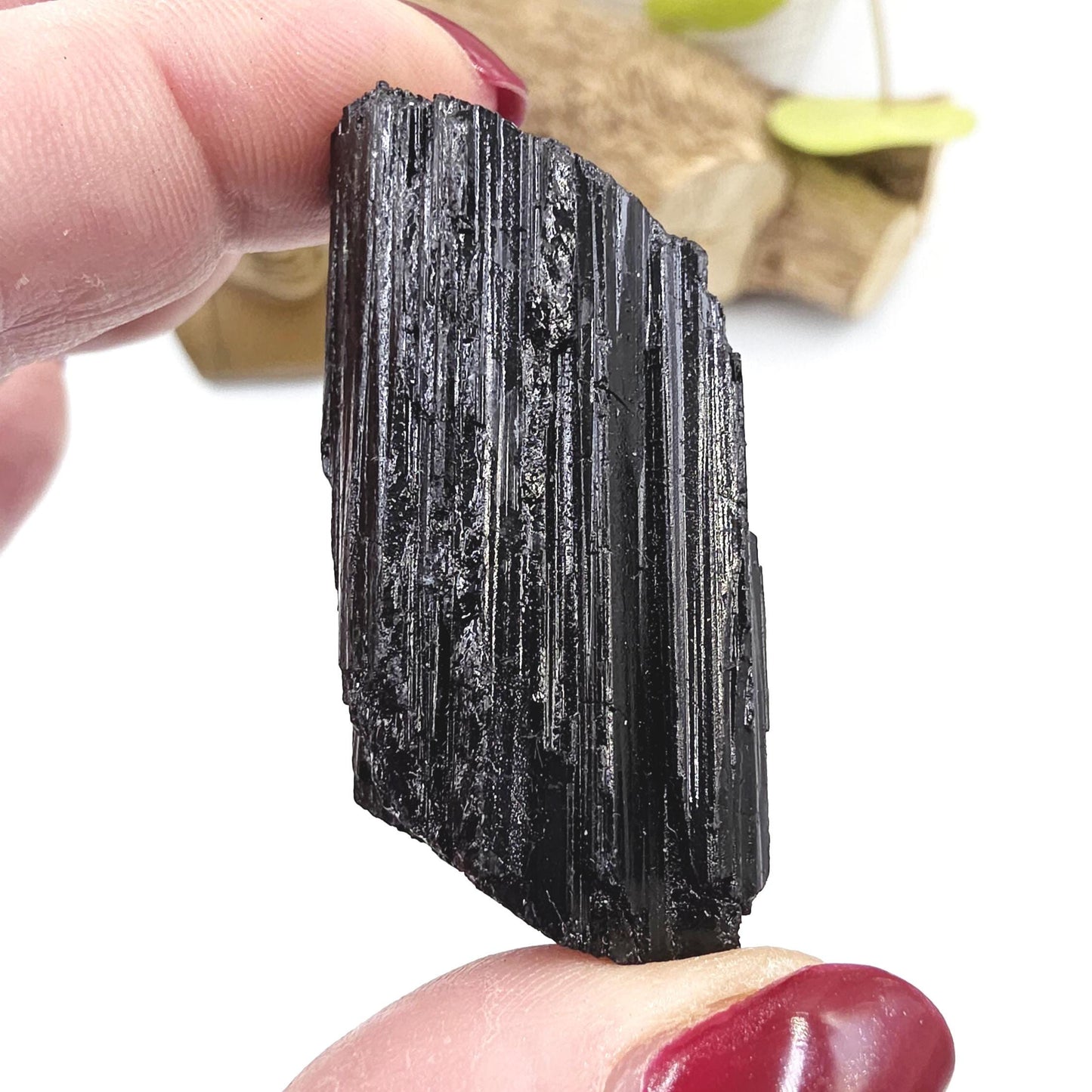 Little Raw Black Tourmaline Specimen - Natural Protection and Grounding Crystal, 50g