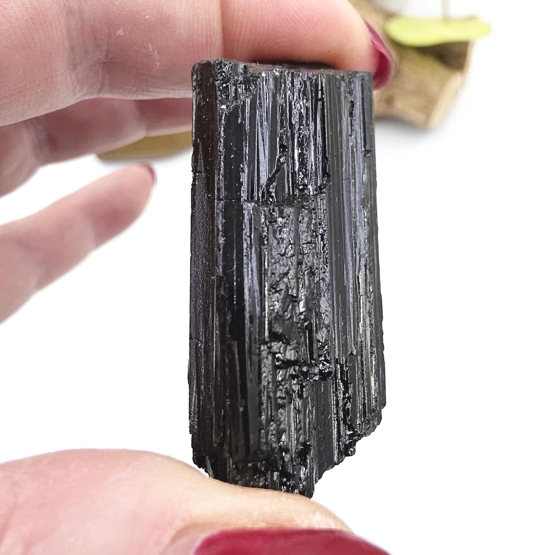 Little Raw Black Tourmaline Specimen - Natural Protection and Grounding Crystal, 50g