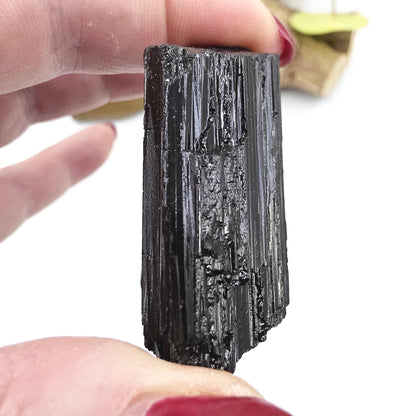 Little Raw Black Tourmaline Specimen - Natural Protection and Grounding Crystal, 50g