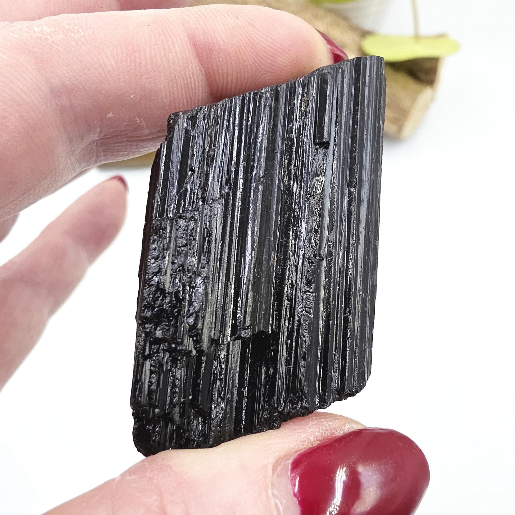 Little Raw Black Tourmaline Specimen - Natural Protection and Grounding Crystal, 50g