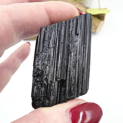 Little Raw Black Tourmaline Specimen - Natural Protection and Grounding Crystal, 50g