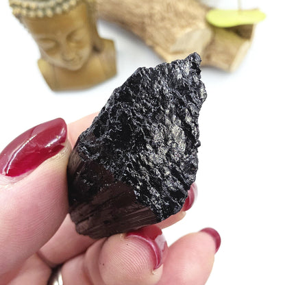 Little Raw Black Tourmaline Specimen - Natural Protection and Grounding Crystal, 50g