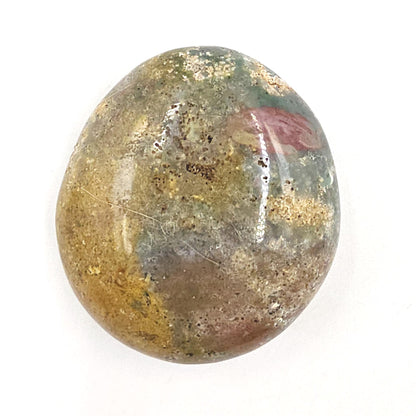 Ocean Jasper Palm Stone - Joy & Renewal Healing Crystal - 55g