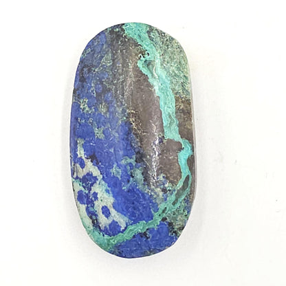 Little Rare Azurite Palm Stone - Intuition & Spiritual Insight Third Eye Chakra Crystal - 35g