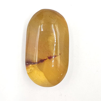 Mookaite Jasper Palm Stone - Grounding and Vitality Healing Crystal, 65g