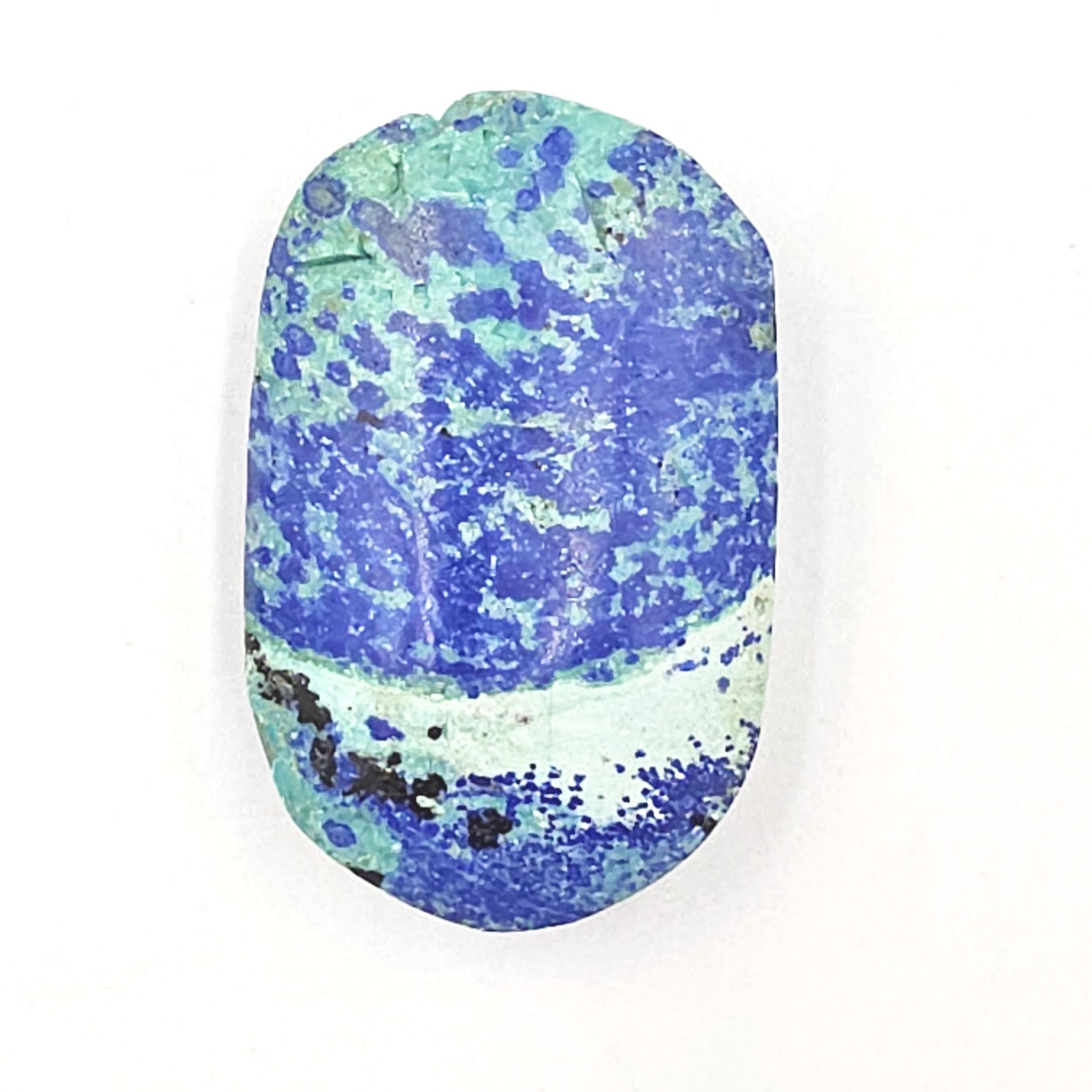 Little Rare Azurite Palm Stone - Intuition & Spiritual Insight Third Eye Chakra Crystal - 30g