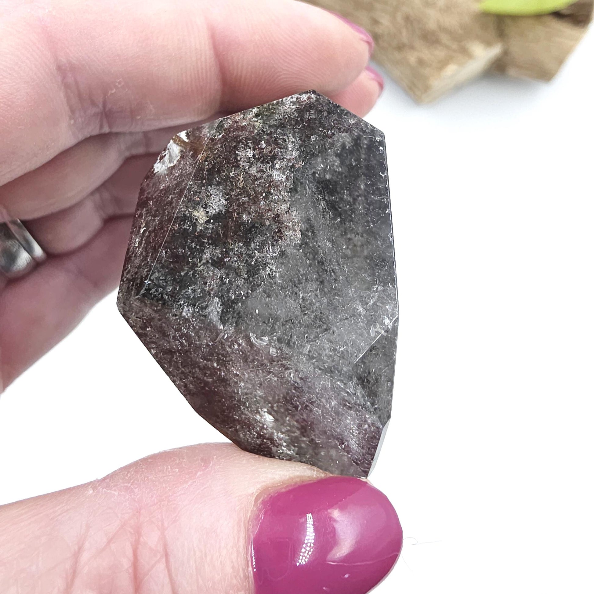 High Grade Garden Quartz (Lodolite) Freeform – Manifestation, Inner Vision & Grounded Energy Crystal, 75g