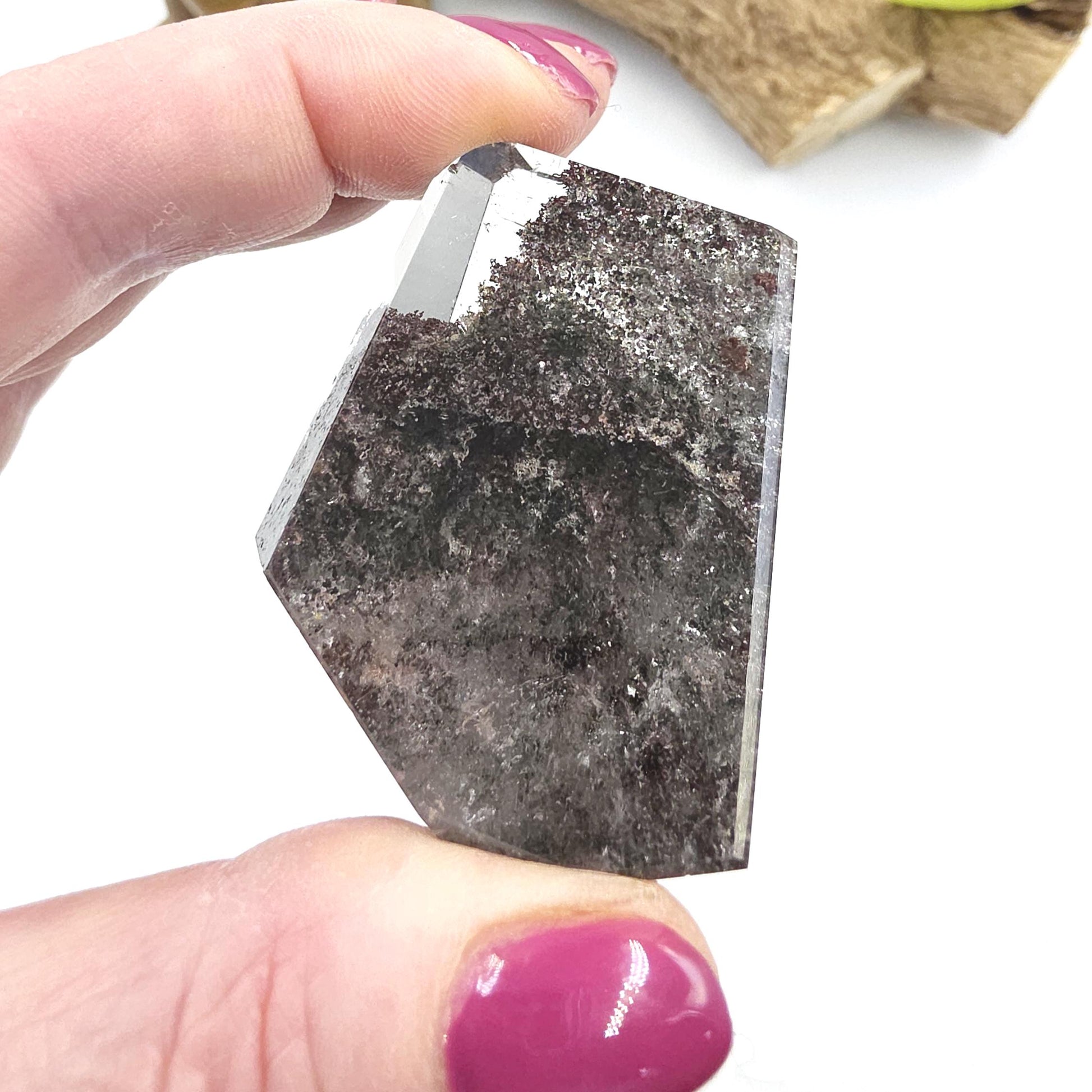 High Grade Garden Quartz (Lodolite) Freeform – Manifestation, Inner Vision & Grounded Energy Crystal, 75g