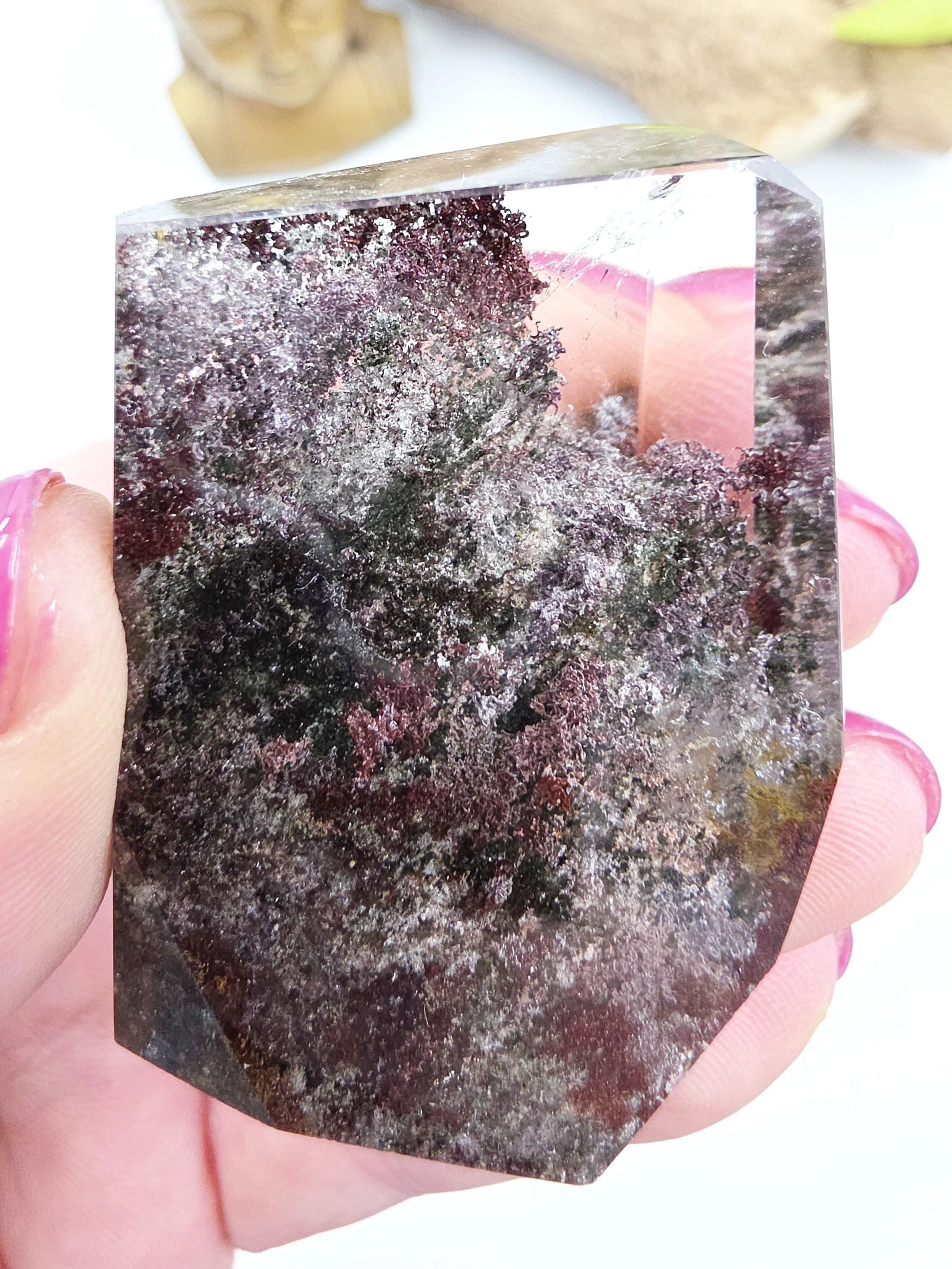 High Grade Garden Quartz (Lodolite) Freeform – Manifestation, Inner Vision & Grounded Energy Crystal, 75g
