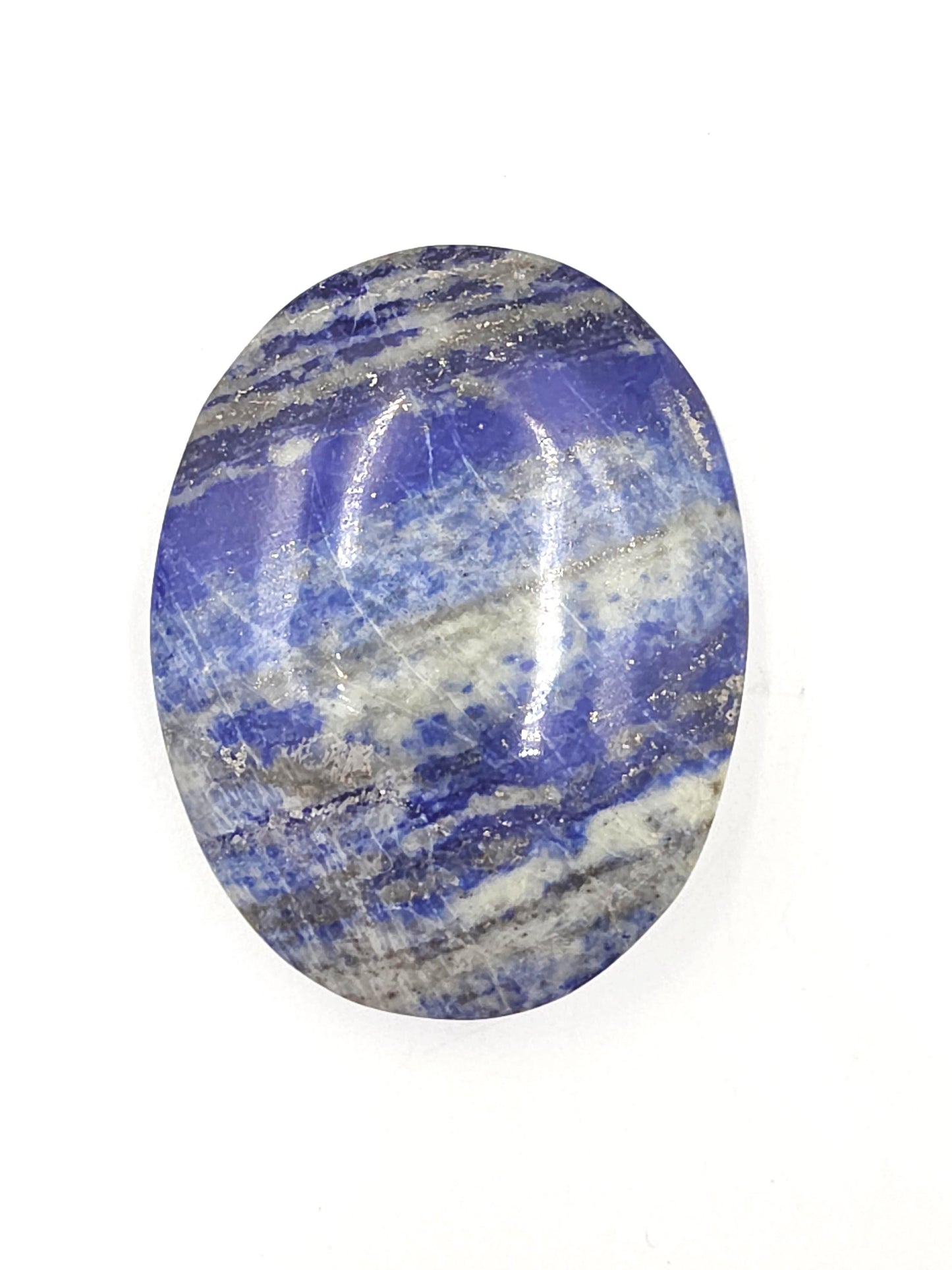 Large Lapis Lazuli Palm Stone - Wisdom & Truth Third Eye Chakra Crystal - 110g