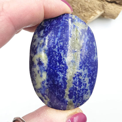 Lapis Lazuli Palm Stone - Wisdom & Truth Third Eye Chakra Crystal - 100g