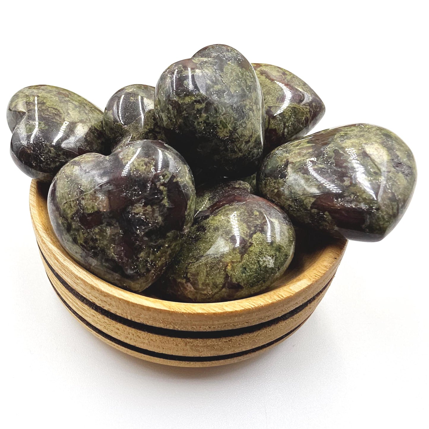 Dragon’s Blood Crystal Hearts – Strength, Courage & Heart Chakra Crystal, 30mm