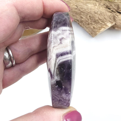 Large Dream Amethyst Palm Stone - Intuition & Spiritual Protection Crystal, 105g