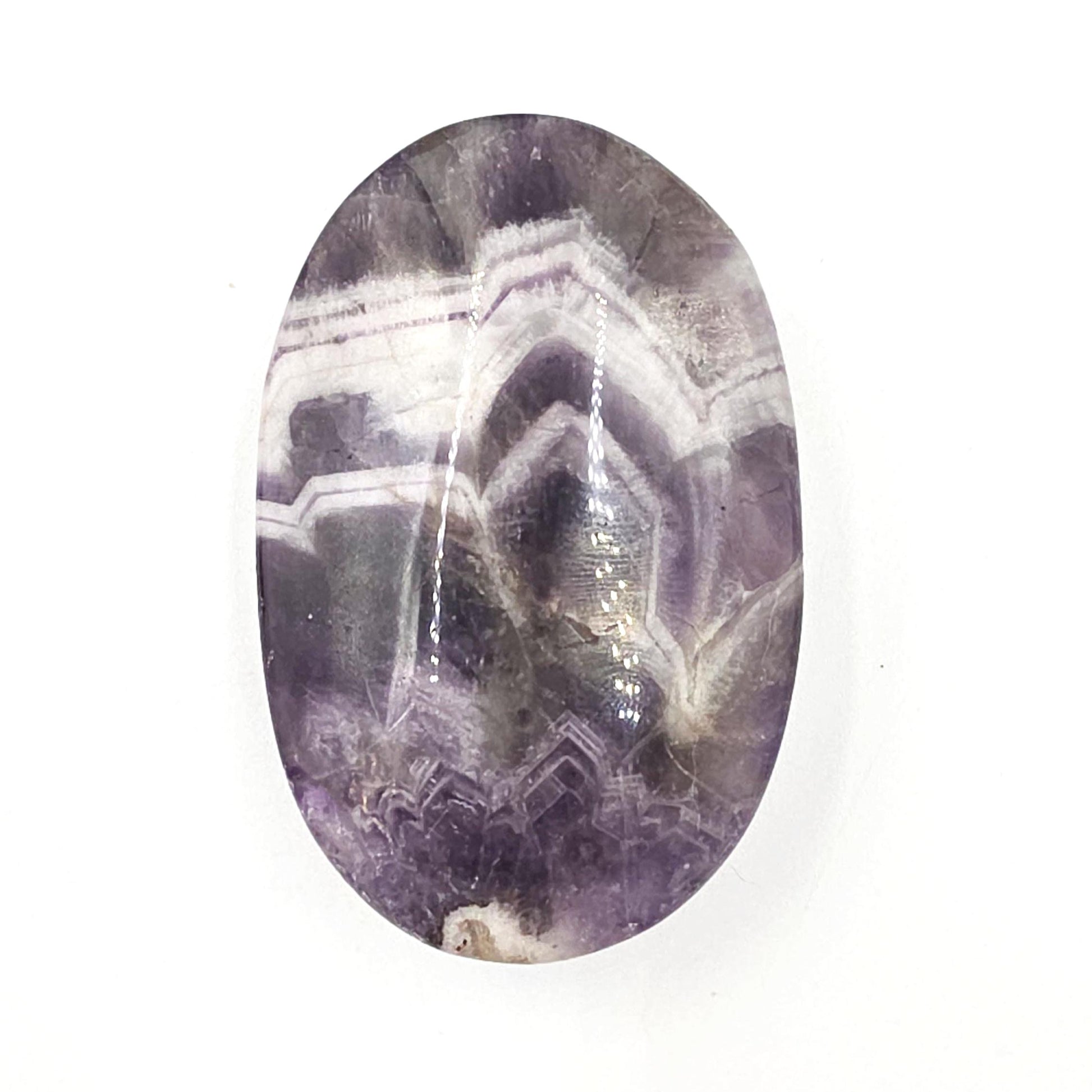 Large Dream Amethyst Palm Stone - Intuition & Spiritual Protection Crystal, 105g