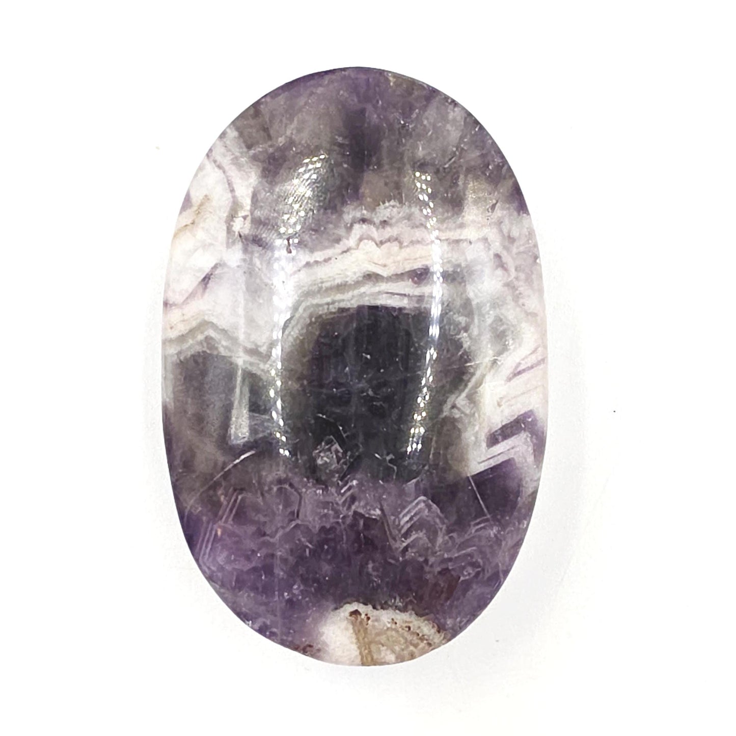 Large Dream Amethyst Palm Stone - Intuition & Spiritual Protection Crystal, 105g