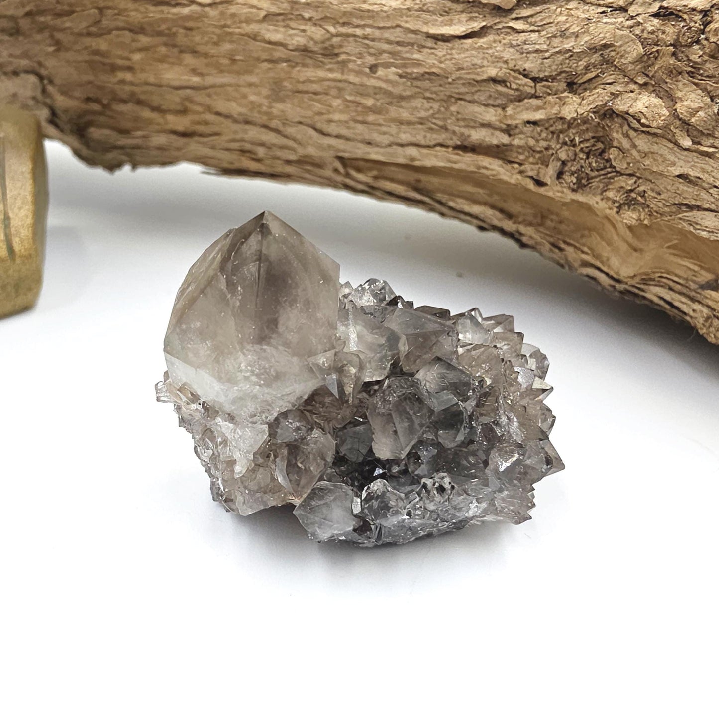 Little Rare Black Spirit Quartz Cluster - Protective & Spiritual Growth Crystal - 50g