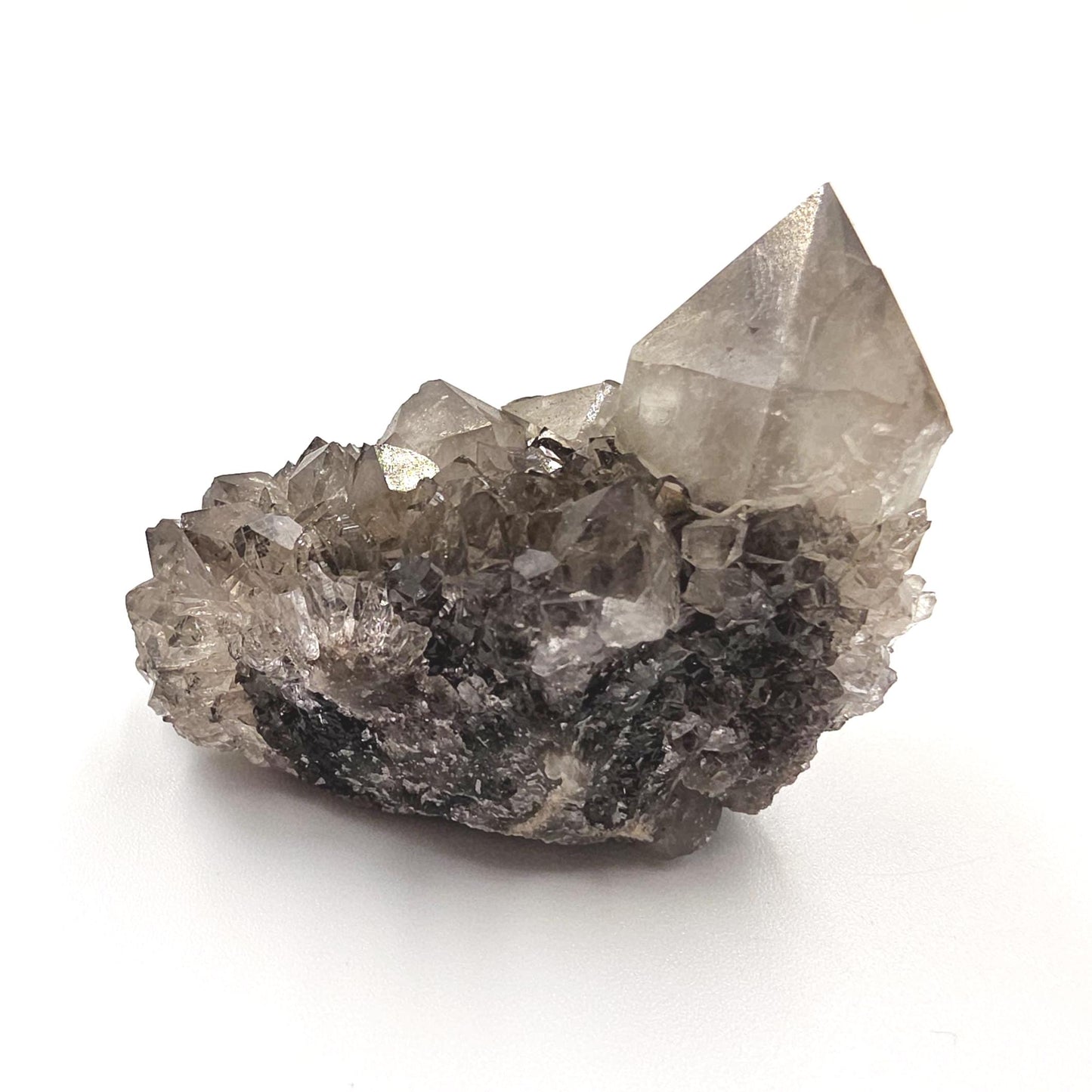 Little Rare Black Spirit Quartz Cluster - Protective & Spiritual Growth Crystal - 50g