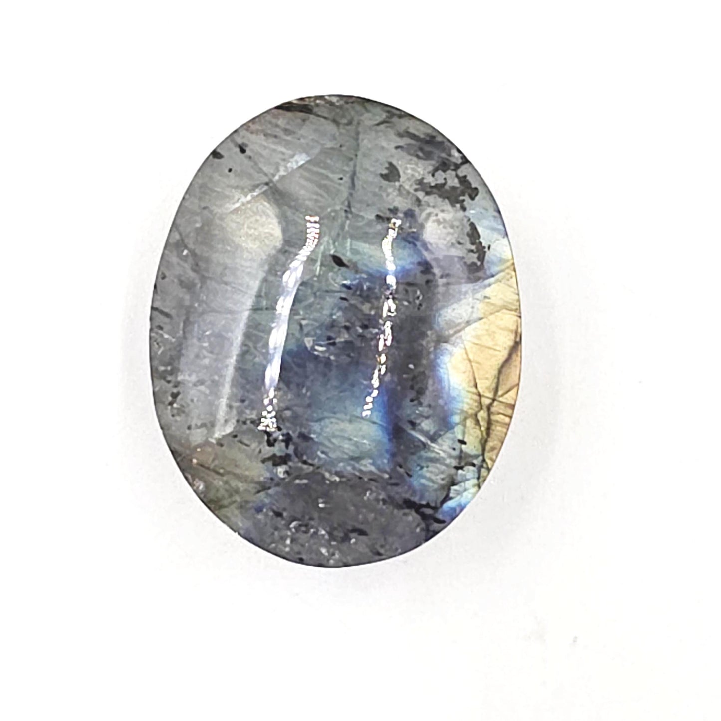 Little High Grade Labradorite Palm Stone – Protection, Intuition & Transformation Crystal, 40g