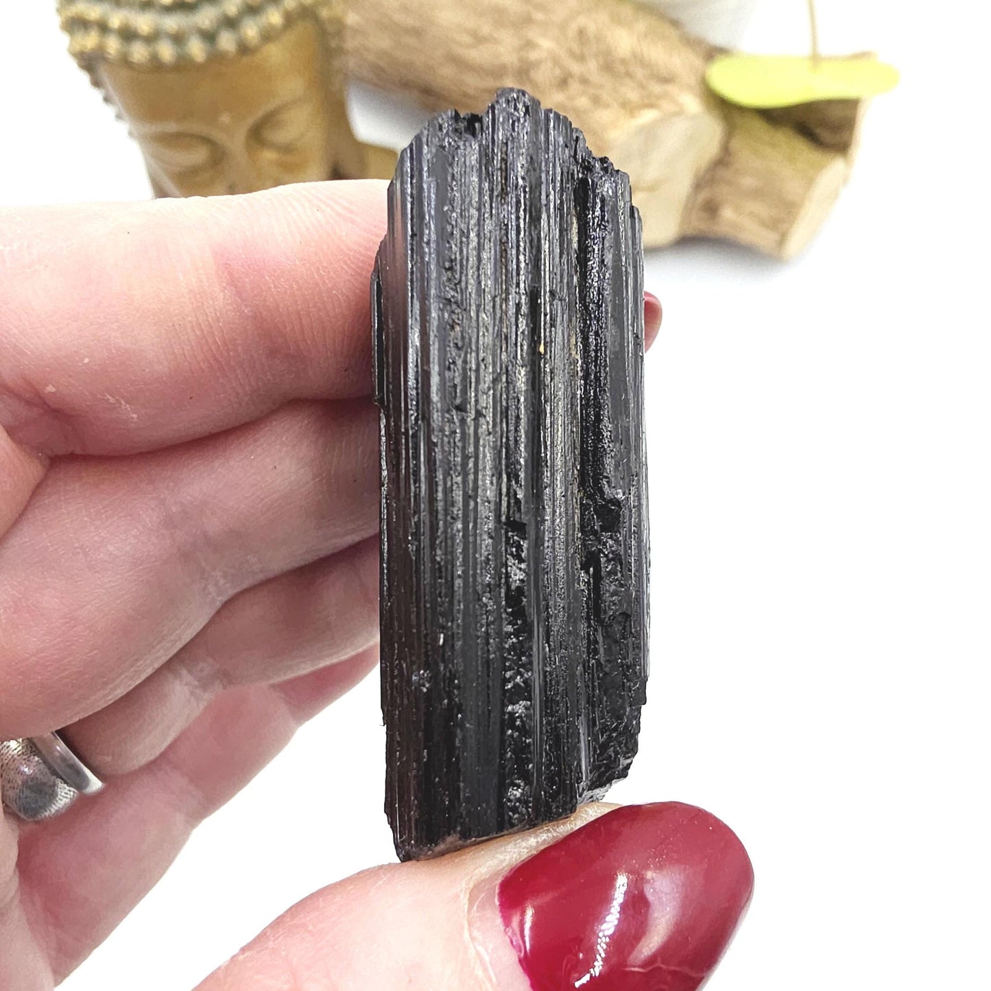 Little Raw Black Tourmaline Specimen - Natural Protection and Grounding Crystal, 50g