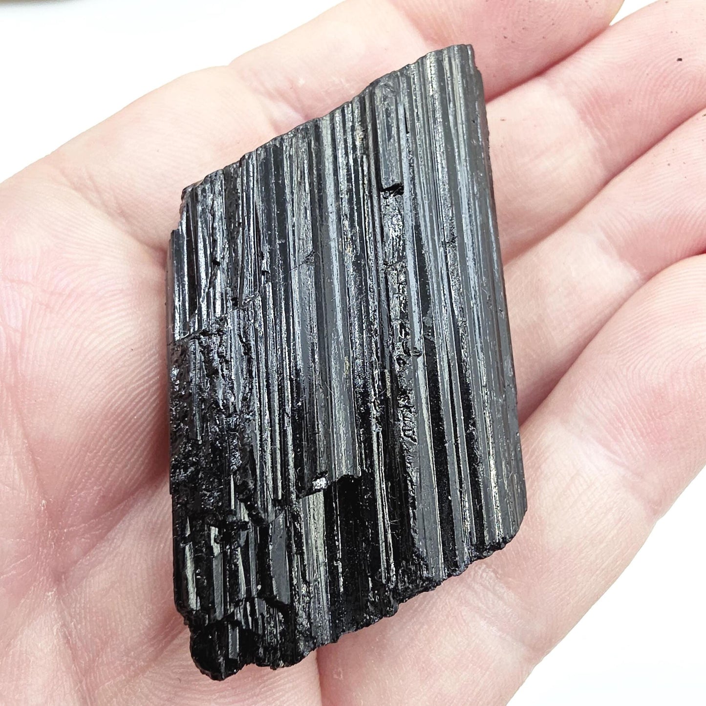 Little Raw Black Tourmaline Specimen - Natural Protection and Grounding Crystal, 50g