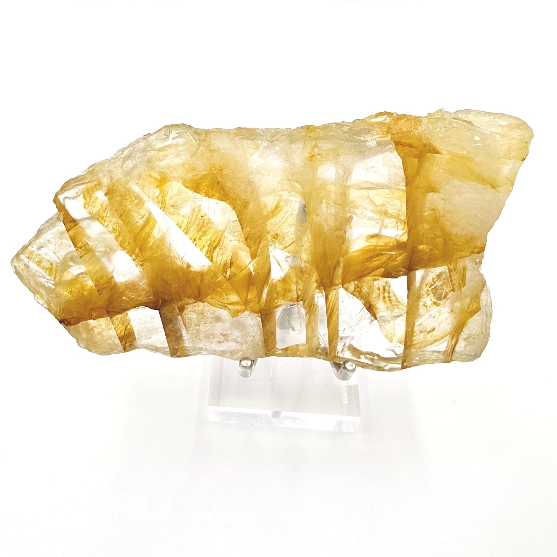 High Grade Golden Healer Slice Slab – Healing, Balance & High Vibrational Quartz Crystal, 290g