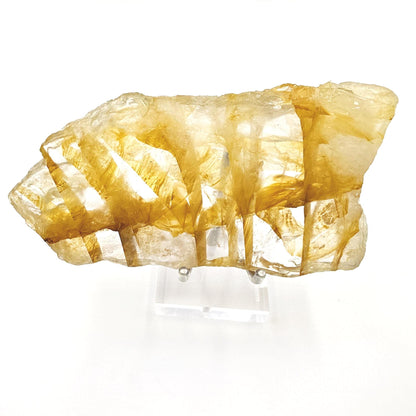High Grade Golden Healer Slice Slab – Healing, Balance & High Vibrational Quartz Crystal, 290g