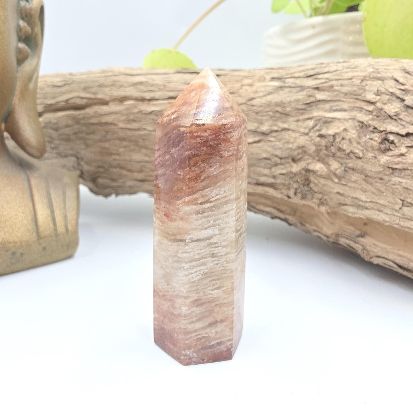 Thousand Layer Garden Quartz (Lodolite) Tower – Manifestation, Growth & Spiritual Journey Crystal, 7cm