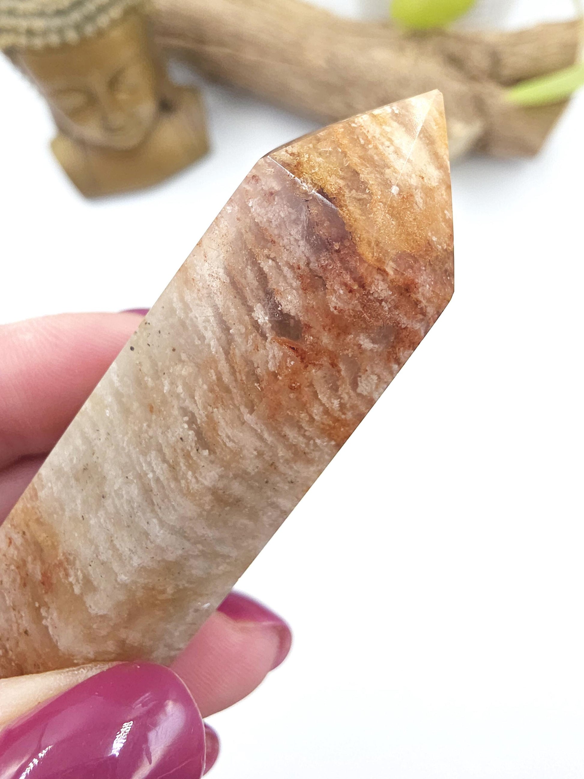 Thousand Layer Garden Quartz (Lodolite) Tower – Manifestation, Growth & Spiritual Journey Crystal, 7cm