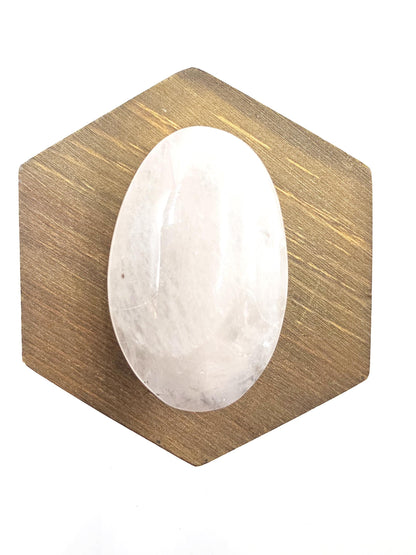 Rare Dendritic Quartz Palm Stone – Clarity, Growth and Root & Crown Chakra Crystal, 50g