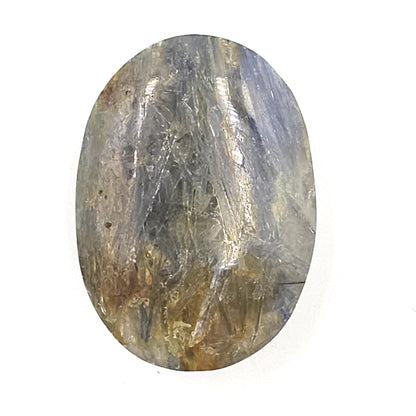 Kyanite Palm Stone – Energy Alignment, Calm & Throat Chakra Crystal, 45g