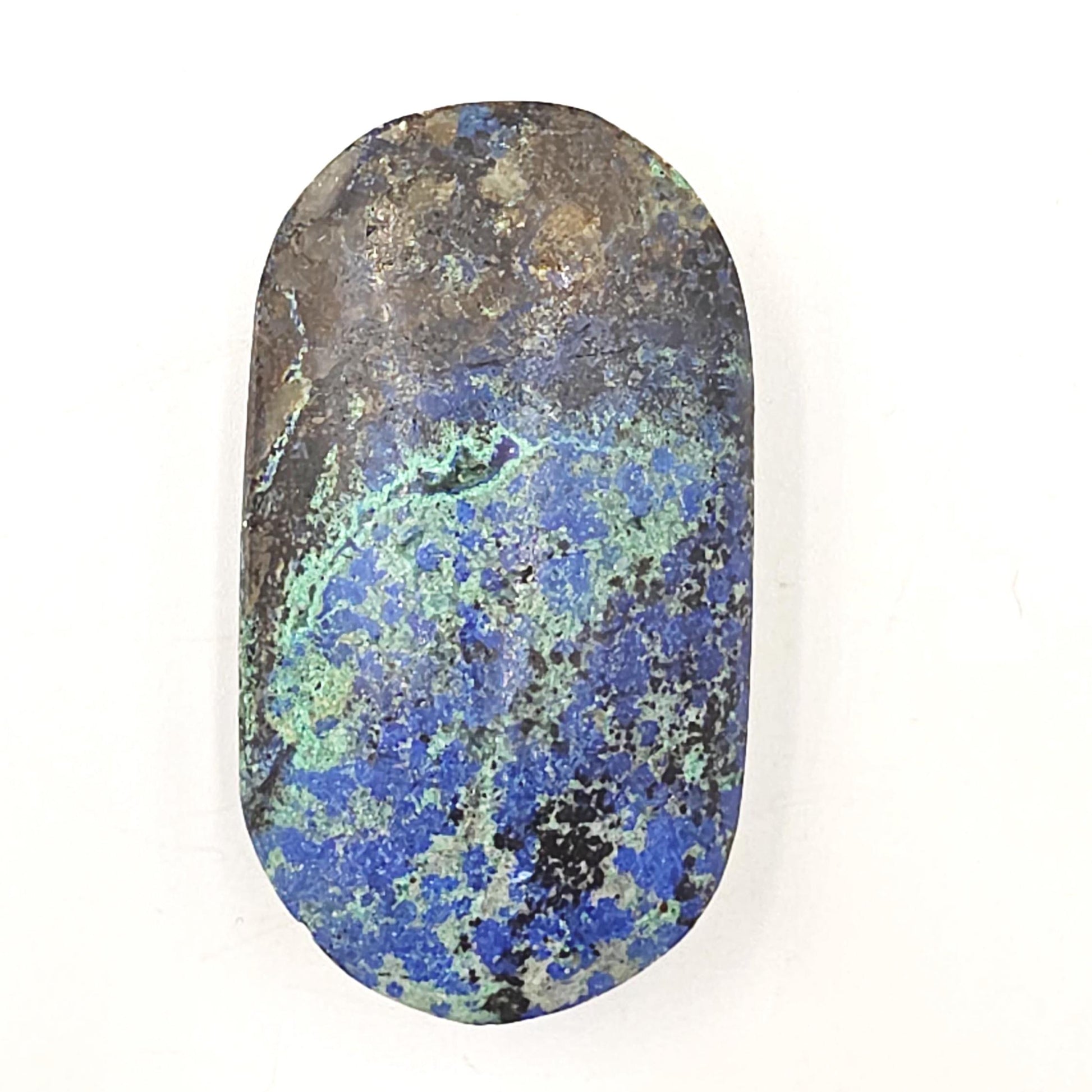 Rare Azurite Palm Stone - Intuition & Spiritual Insight Third Eye Chakra Crystal - 50g