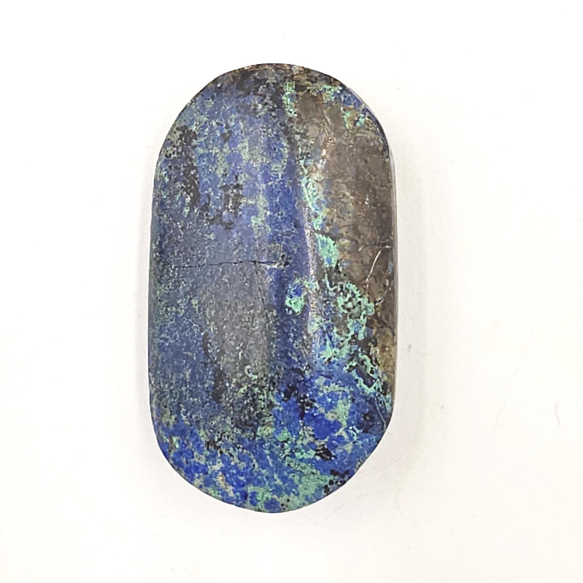 Rare Azurite Palm Stone - Intuition & Spiritual Insight Third Eye Chakra Crystal - 50g