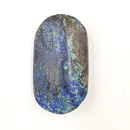 Rare Azurite Palm Stone - Intuition & Spiritual Insight Third Eye Chakra Crystal - 50g