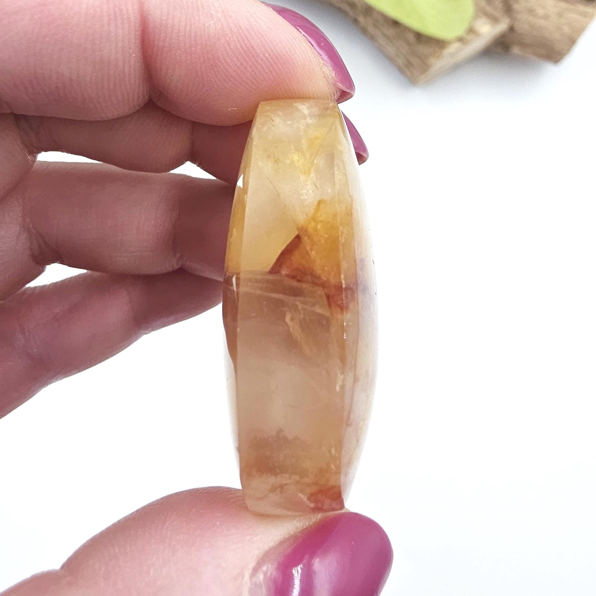 Little Golden Healer Palm Stone – Deep Healing & Spiritual Balance Crystal, 40g