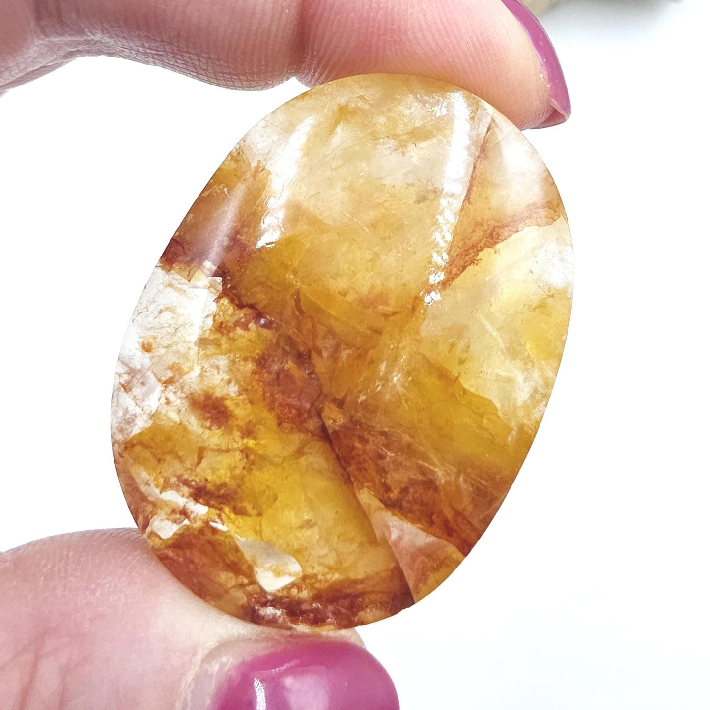 Little Golden Healer Palm Stone – Deep Healing & Spiritual Balance Crystal, 40g