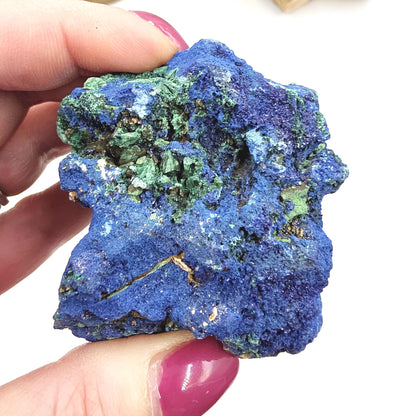 Sparkly Raw Azurite Specimen – Intuition, Insight & Third Eye Chakra Crystal, 240g