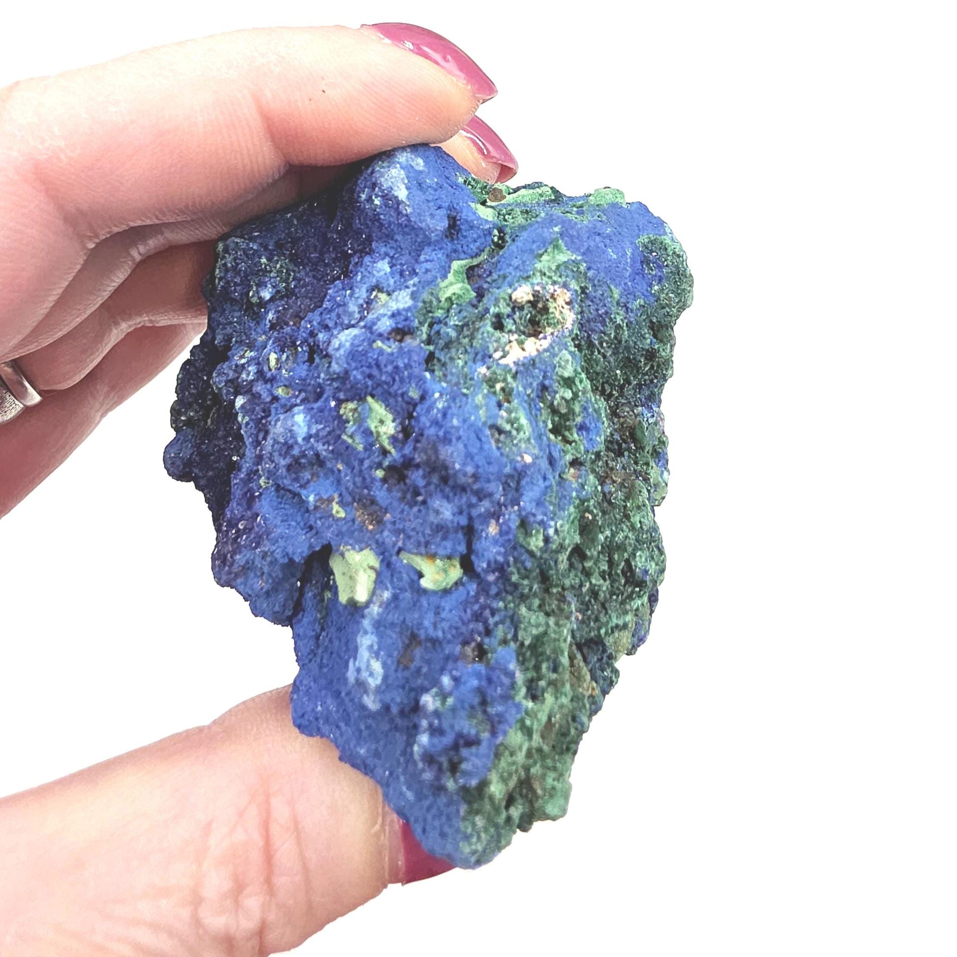 Sparkly Raw Azurite Specimen – Intuition, Insight & Third Eye Chakra Crystal, 240g