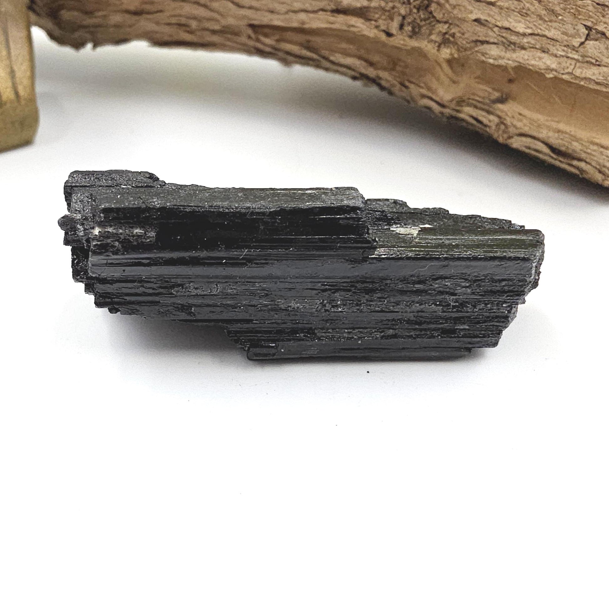 Flashy Raw Black Tourmaline Specimen - Natural Protection and Grounding Crystal - 70g
