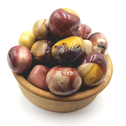 Mookaite Jasper Tumble Stones – Strength, Stability & Root Chakra Crystal, 2-3cm