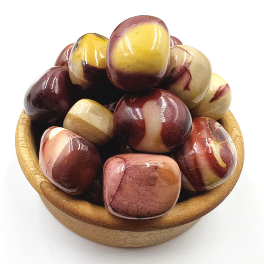 Mookaite Jasper Tumble Stones – Strength, Stability & Root Chakra Crystal, 2-3cm