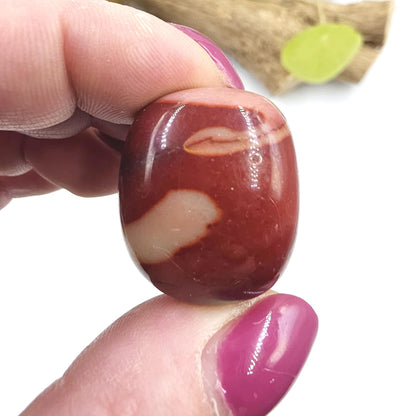 Mookaite Jasper Tumble Stones – Strength, Stability & Root Chakra Crystal, 2-3cm