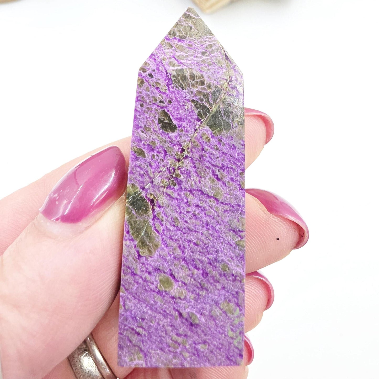 Mini Stichtite Tower - Heart Chakra and Emotional Healing - 5cm