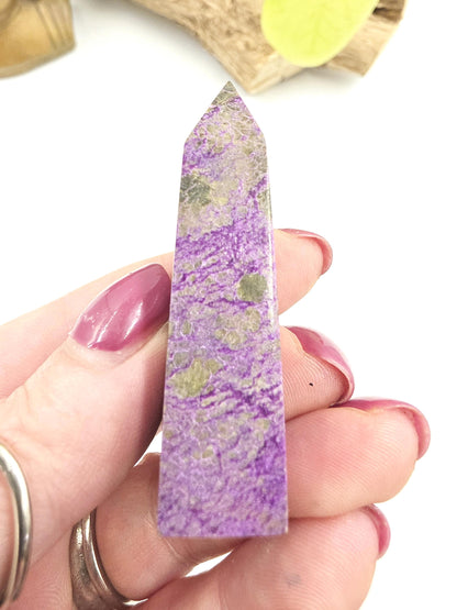 Mini Stichtite Tower - Heart Chakra and Emotional Healing - 5cm