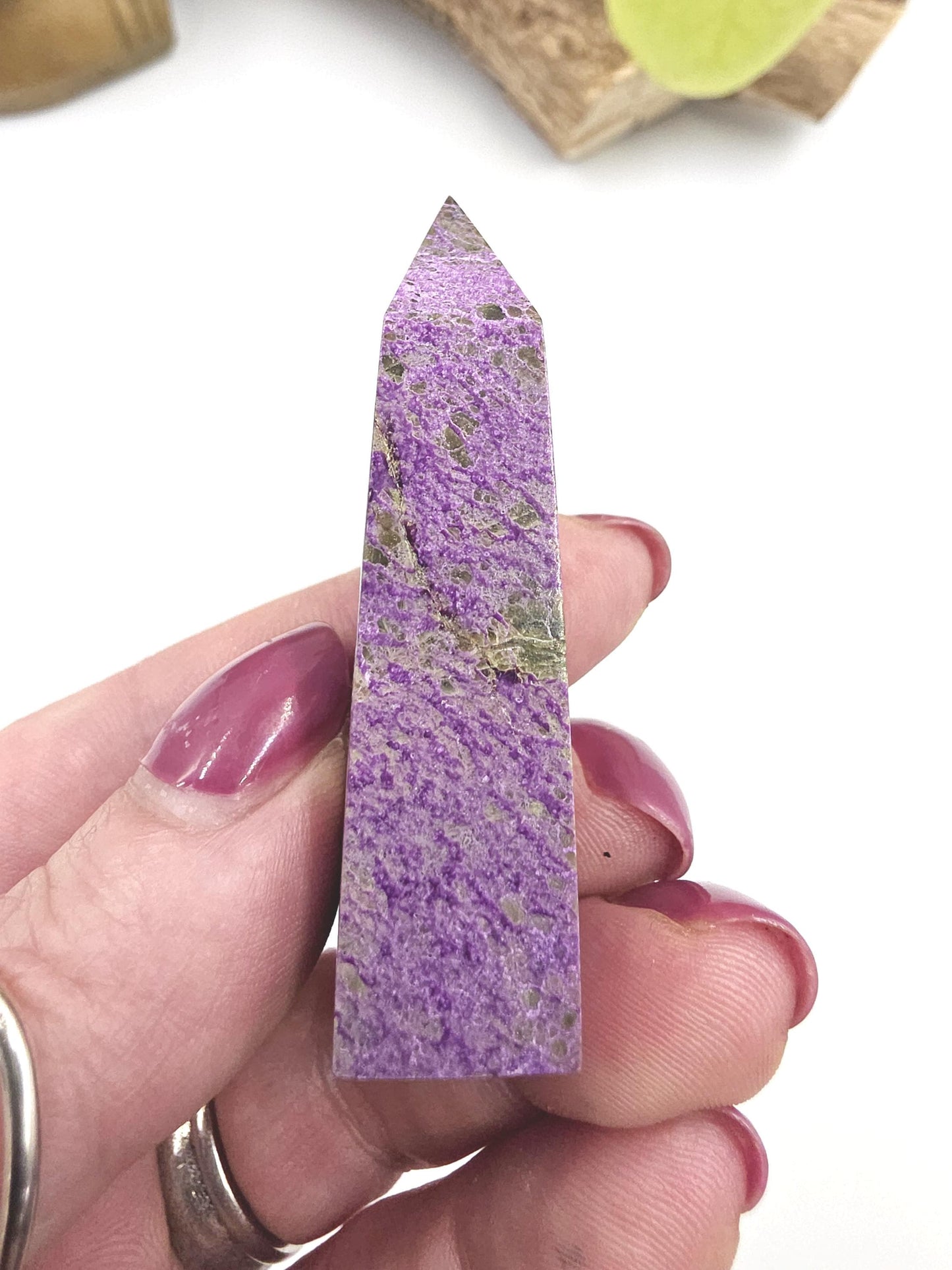 Mini Stichtite Tower - Heart Chakra and Emotional Healing - 5cm
